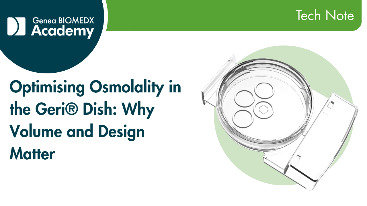 Optimising Osmolality in the Geri® Dish: Why Volume and Design Matter